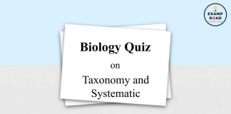 Biology Quiz on Taxonomy and Systematic for NEET & Medical Exam 2021 Biology Quiz on Taxonomy and Systematic