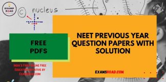 NEET Previous Year Question Papers with Solution | Download NTA NEET Question Paper PDF 2021 / 2020 / 2019 / 2016 neet question paper pdf
