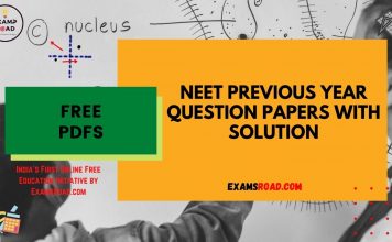 NEET Previous Year Question Papers with Solution | Download NTA NEET Question Paper PDF 2021 / 2020 / 2019 / 2016 neet question paper pdf