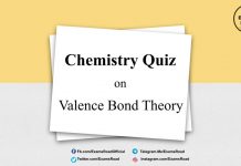 Chemistry Quiz On Valence Bond Theory for IIT JEE, NEET, Medical & Engineering Exam Chemistry Quiz on Valence Bond Theory