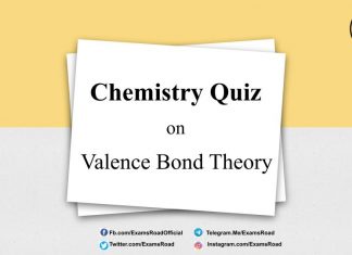 Chemistry Quiz On Valence Bond Theory for IIT JEE, NEET, Medical & Engineering Exam Chemistry Quiz on Valence Bond Theory