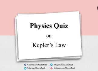 Physics Quiz on Kepler’s Law for IIT JEE, NEET, Medical & Engineering Exam Physic Quiz on Keplers Law
