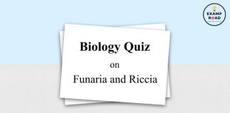 Biology Quiz on Funaria and Riccia for NEET & Medical Exam 2021 Biology Quiz on Funaria and Riccia
