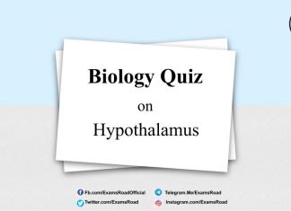 Biology Quiz on Hypothalamus for NEET & Medical Exam 2021 Biology Quiz on Hypothalamus