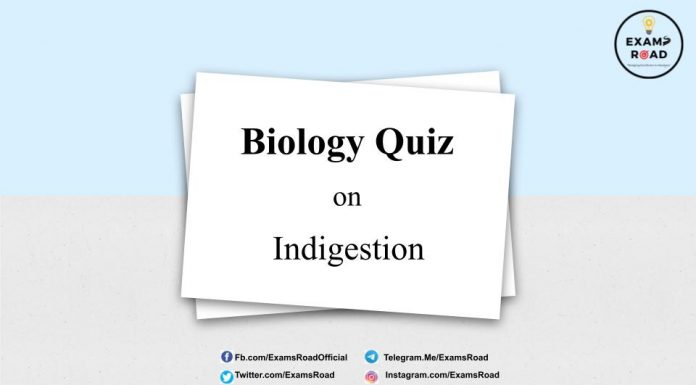 Biology Quiz on Indigestion for NEET & Medical Exam Biology Quiz on Indigestion