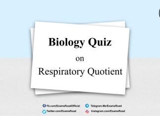 Biology Quiz on Respiratory Quotient for NEET & Medical Exam 2021 Biology Quiz on Respiratory Quotient