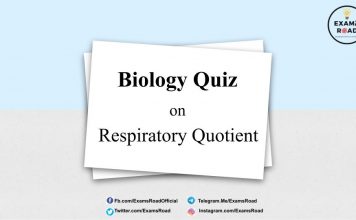 Biology Quiz on Respiratory Quotient for NEET & Medical Exam 2021 Biology Quiz on Respiratory Quotient