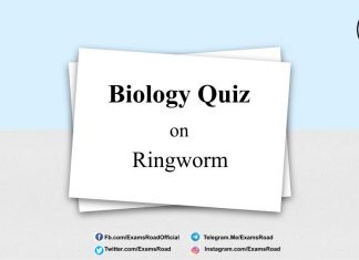 Biology Quiz on Ringworm for NEET & Medical Exam 2021 Biology Quiz on Ringworm
