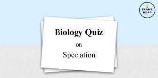 Biology Quiz on Speciation for NEET & Medical Exam 2021 Biology Quiz on Speciation