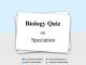 Biology Quiz on Speciation for NEET & Medical Exam 2021 Biology Quiz on Speciation