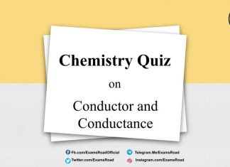Chemistry Quiz on Conductor and Conductance for IIT JEE, NEET, Medical & Engineering Exam Chemistry Quiz on Conductor and Conductance