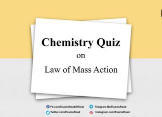 Chemistry Quiz on Law Of Mass Action for IIT JEE, NEET, Medical & Engineering Exam 2021 Chemistry Quiz on Law Of Mass Action