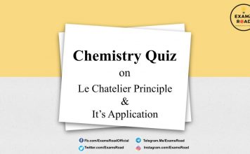 Chemistry Quiz on Le Chatelier Principle and its Application for IIT JEE, NEET, Medical & Engineering Exam 2021 Chemistry Quiz on Le Chatelier Principle
