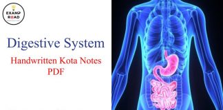 Digestive System Handwritten Kota Notes PDF Download – NEET & Medical Exam 2021 Digestive System Handwritten Kota Notes PDF