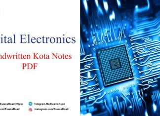 Digital Electronics Handwritten Kota Notes PDF Download – IIT JEE, NEET, Medical & Engineering Exam 2021 Digital Electronics Handwritten Kota Notes PDF