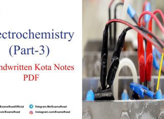 Electrochemistry Handwritten Kota Notes PDF Download (Part-3) – IIT JEE, NEET, Medical & Engineering Exam 2021 Electrochemistry Handwritten Kota Notes PDF