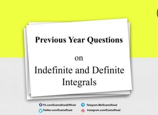 Indefinite and Definite Integrals Past Year Solved Questions for IIT JEE & Engineering Exam Indefinite and Definite Integrals Past Year Solved