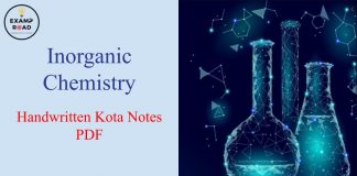 Inorganic Chemistry Handwritten Kota Notes PDF Download – IIT JEE, NEET, Medical & Engineering Exam 2021 Inorganic Chemistry Handwritten Kota Notes PDF
