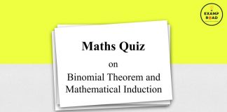 Maths Quiz on Binomial Theorem and Mathematical Induction for JEE Mains/Advance Maths Quiz on Binomial Theorem and Mathematical Induction
