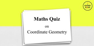 Maths Quiz on Coordinate Geometry for IIT JEE & Engineering Exam Maths Quiz on Coordinate Geometry