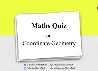 Maths Quiz on Coordinate Geometry for IIT JEE & Engineering Exam Maths Quiz on Coordinate Geometry