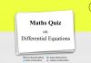 Maths Quiz on Differential Equations for IIT JEE & Engineering Exam Maths Quiz on Differential Equations
