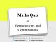 Maths Quiz on Permutations and Combinations for JEE Mains/Advance Maths Quiz on Permutations and Combinations
