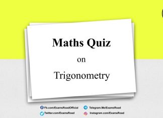 Maths Quiz on Trigonometry for IIT JEE & Engineering Exam Maths Quiz on Trigonometry