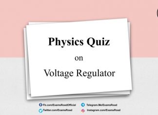 Physics Quiz on Voltage Regulator for IIT JEE, NEET, Medical & Engineering Exam Physic Quiz on Voltage Regulator