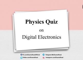Physics Quiz on Digital Electronics for IIT JEE, NEET, Medical & Engineering Exam Physics Quiz on Digital Electronics