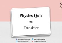 Physics Quiz on Transistor for IIT JEE, NEET, Medical & Engineering Exam Physics Quiz on Transistor