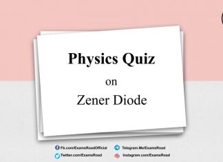 Physics Quiz on Zener Diode for IIT JEE, NEET, Medical & Engineering Exam Physics Quiz on Zener Diode