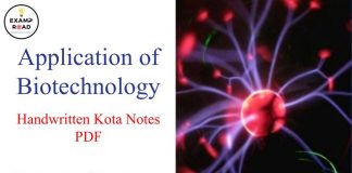 Application of Biotechnology Handwritten Kota Notes PDF Download – NEET & Medical Exam 2021 Application of Biotechnology Handwritten Kota Notes