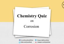 Chemistry Quiz on Corrosion for IIT JEE, NEET, Medical & Engineering Exam 2021 Chemistry Quiz on Corrosion