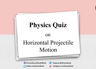 Physics Quiz on Horizontal Projectile Motion for IIT JEE, NEET, Medical & Engineering Exam Physics Quiz on Horizontal Projectile Motion