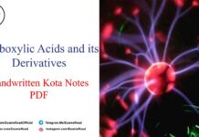 Carboxylic Acids and its Derivatives Handwritten Kota Notes PDF Download – IIT JEE, NEET, Medical & Engineering Exam 2021 Carboxylic Acids and its Derivatives Handwritten Kota Notes PDF