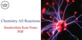 Chemistry All Reactions PDF Download – IIT JEE, NEET, Medical & Engineering Exam 2021 Chemistry All Reactions PDF