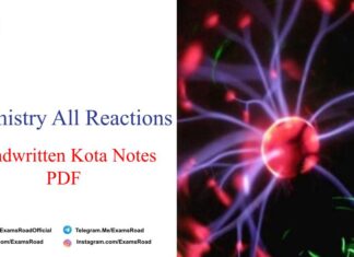 Chemistry All Reactions PDF Download – IIT JEE, NEET, Medical & Engineering Exam 2021 Chemistry All Reactions PDF