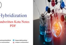 Hybridization Handwritten Kota Notes PDF Download – IIT JEE, NEET, Medical & Engineering Exam 2021 Hybridization Handwritten Kota Notes PDF