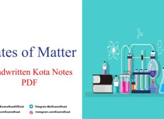 States of Matter Handwritten Notes PDF Download – IIT JEE, NEET, Medical & Engineering Exam States of Matter Handwritten Notes PDF