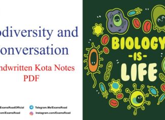 Biodiversity and Conversation Handwritten Kota Notes PDF Download – NEET & Medical Exam 2021 Biodiversity and Conversation Handwritten Kota Notes