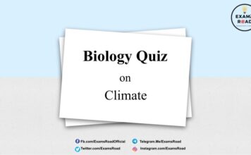 Biology Quiz on Climate for NEET & Medical Exam 2021 Biology Quiz on Climate