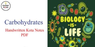 Carbohydrates Handwritten Kota Notes PDF Download – NEET & Medical Exam 2021 Carbohydrates Handwritten Kota Notes PDF