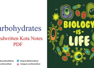 Carbohydrates Handwritten Kota Notes PDF Download – NEET & Medical Exam 2021 Carbohydrates Handwritten Kota Notes PDF