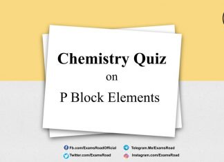 Chemistry Quiz on P Block Elements for IIT JEE, NEET, Medical & Engineering Exam 2021 Quiz on P Block Elements