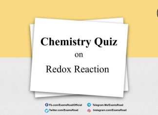 Chemistry Quiz on Redox Reaction for IIT JEE, NEET, Medical & Engineering Exam 2021 Chemistry Quiz on Redox Reaction