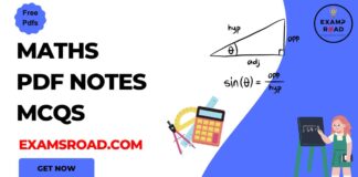 Free Maths PDF Notes Questions MCQs for JEE Engineering Board Exams 2023-24 maths PDF