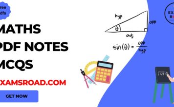 Free Maths PDF Notes Questions MCQs for JEE Engineering Board Exams 2023-24 maths PDF